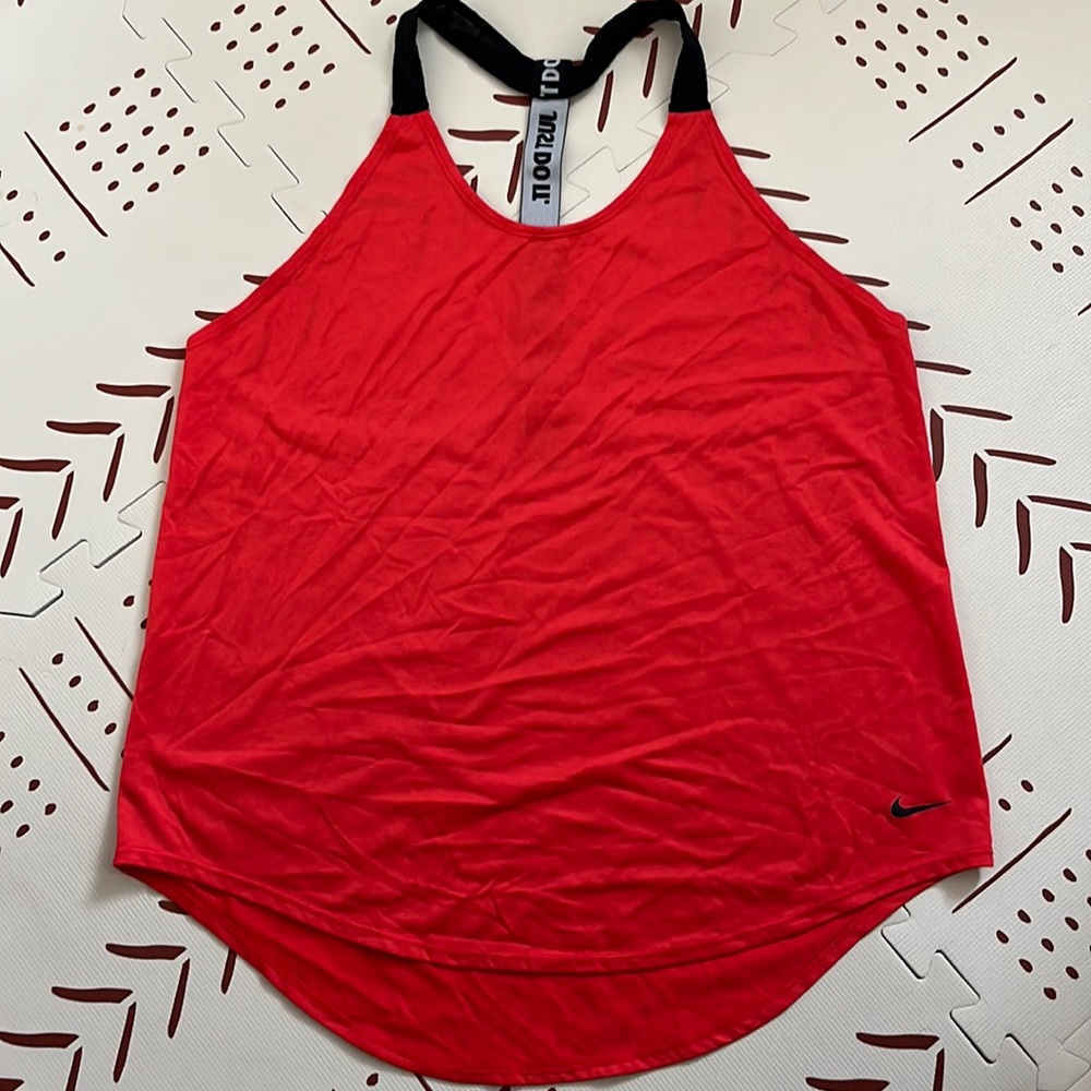Nike Dry Academy Racerback Tank Womens - Red/Black Large Very good Condition